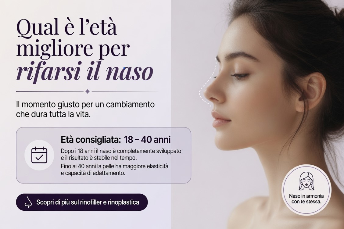 Qual è l’età migliore per rifarsi il naso?